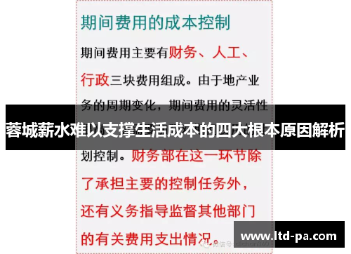 蓉城薪水难以支撑生活成本的四大根本原因解析